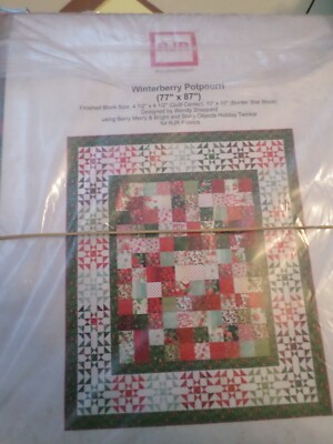 Winterberry Potpourri 77'' X 87'' from RJR Fabrics  Very Bright and Pretty