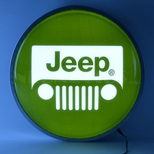 Jeep Back Lit LED Sign - Wrangler - CJ - Willys - Chrysler Dodge - YJ TJ- Lamp