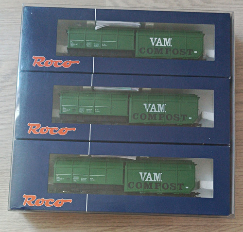 Roco NS H0 Güterwagen-Set 3-teilig VAM COMPOST, Nr. 45933 | Condition: Gebraucht