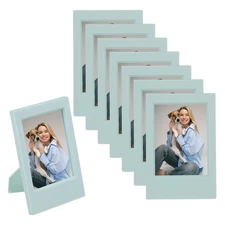 8pcs Mini Picture Frames 2.4 x 3.5 Inch Wallet Size Photo Frame, Green