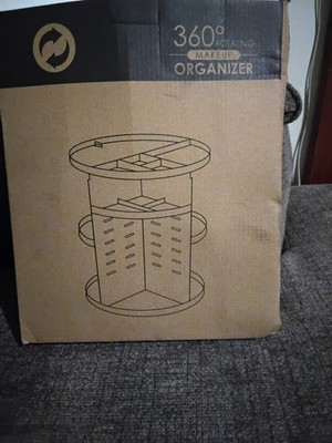 Seinlife 360 Rotating Makeup Organizer,DIY Adjustable Spinning Holder