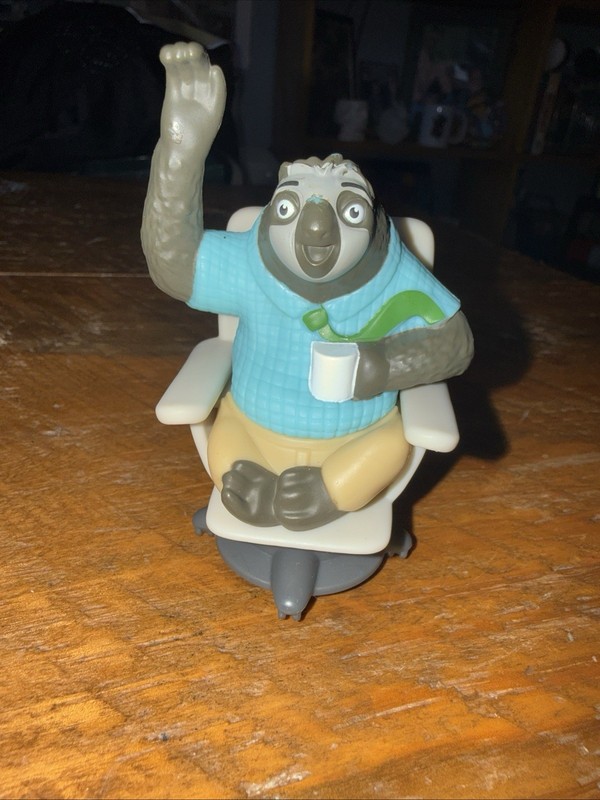 2025 McDonald's Disney Zootopia 2 Single Flash Slothmore Happy Meal Toy