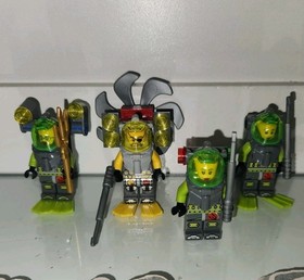 LEGO ATLANTIS LOT ACE SPEEDMAN LANCE SPEARS SAMANTHA RHODES JEFF FISHER Minifigs