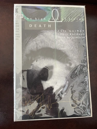 Death The High Cost Of Living #1 Signed Gaiman Bachalo Yesteryear Prod COA #3807