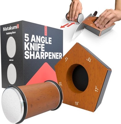 Sharpening System Rolling Knife Sharpener Kit mit 12° & 22° Diamond Grit Discs