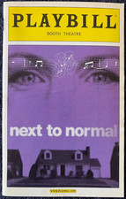 Next to Normal Booth Theatre Playbill Sep '09 Alice Ripley Aaron Tveit Tim Young
