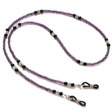Beaded Eyeglass Chains Glasses Chain For Women Stylish Sunglasses Purple Beaded