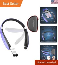 Lightweight Foldable Bluetooth Headphones - 16 Hours Playtime  Ergonomic Design