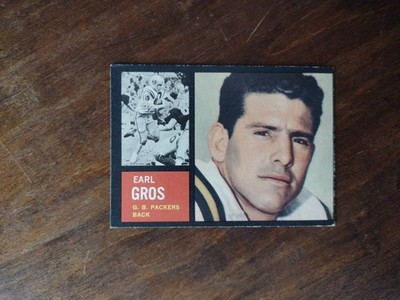 1962 Topps #74 Earl Gros SP Rookie Green Bay Packers  Ex Itemz