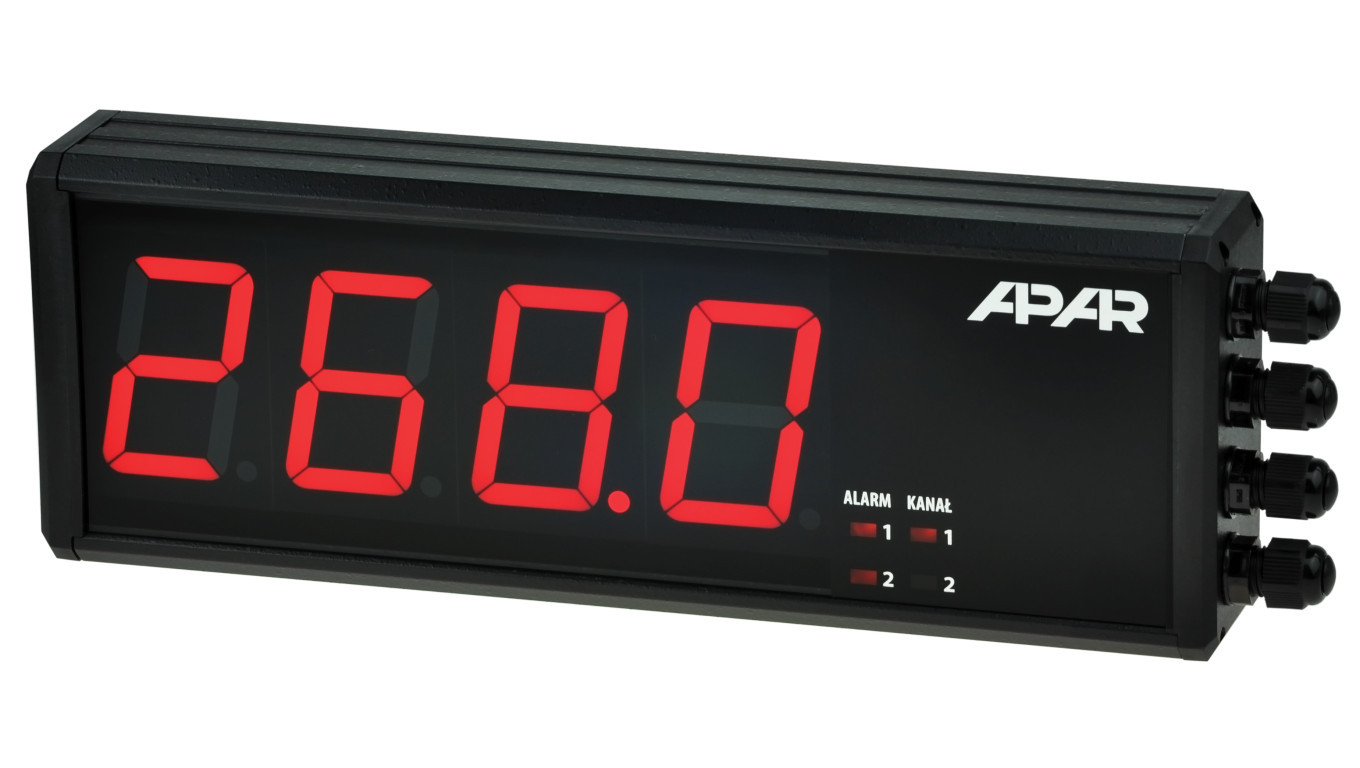 Two-channel large-size display AR751/S1/P/P/RS485/WA /T2UK