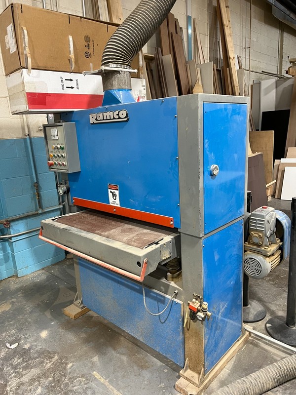 Ramco DW25 Widebelt Sander 25" wide & up to 5" thick 10hp 3 ph 220/440v