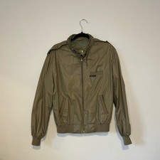 Vintage Gray 1980s Members Only Bomber Jacket - Rainbow Tag Size 42 L-XL