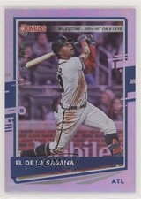 2020 Donruss Nickname Variation Milestone Stat Line /300 Ronald Acuna Jr 1aj