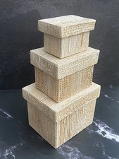 Natural Gift Box Banana Fiber Sustainable Eco-Friendly Small Storage Container