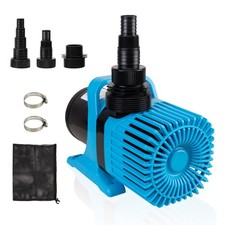 8000GPH Submersible Water Pump, 600W Water Pond Pump with Barrier Bag, 33FT P...