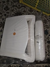 MEDCLINE Shoulder Relief Bed Wedge Pillow For Shoulder Pain White W/out Insert