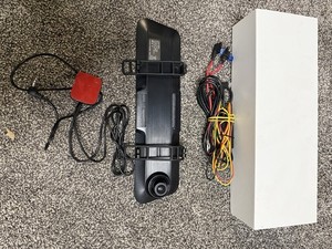 Wolfbox G840H Dual Camera Dash Cam Front and Rear View Mirror