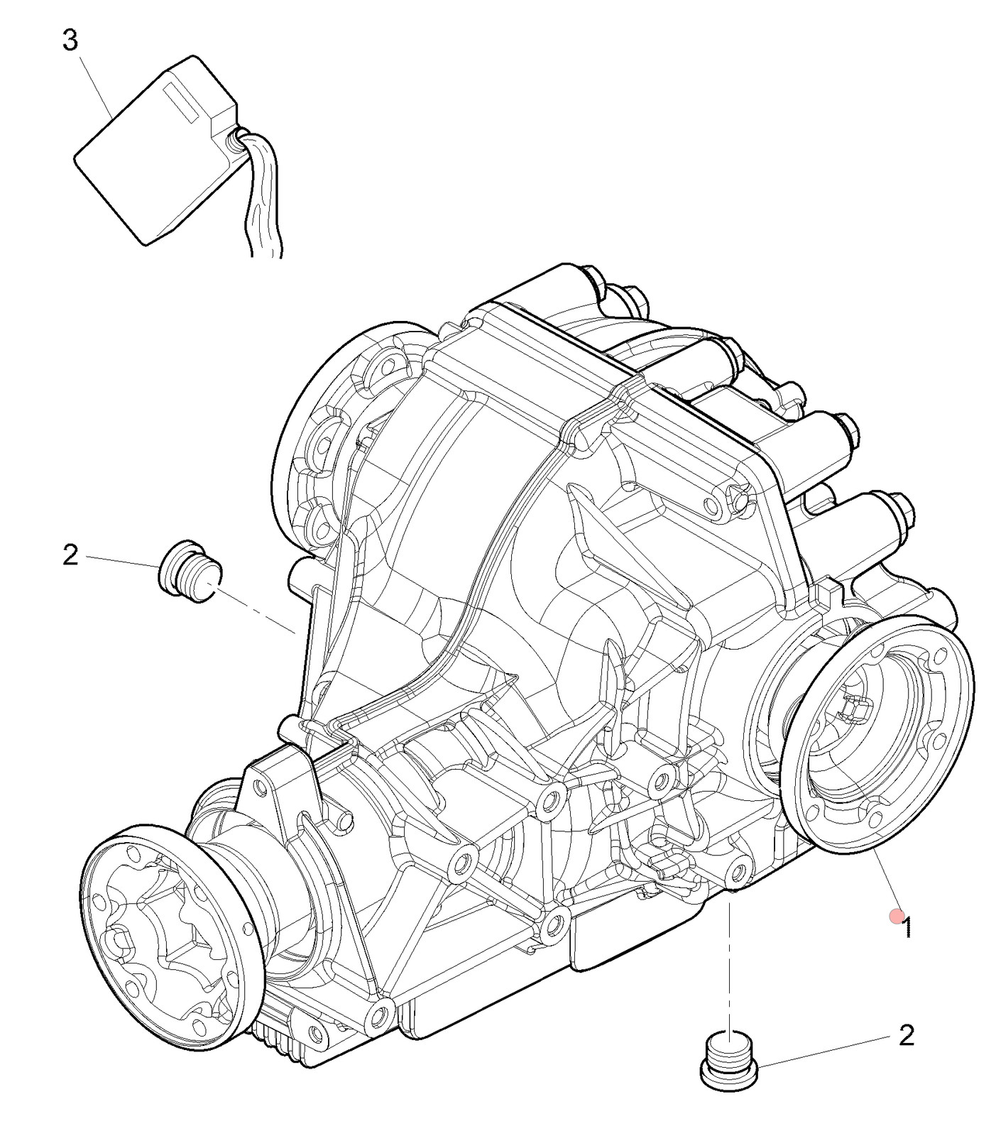 04-19 BENTLEY CONTINENTAL FLYING SPUR 6.0L REAR DIFFERENTIAL AXLE CARRIER OEM