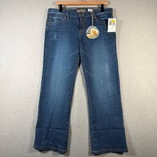 Vintage Paris Blues Womens Size 13 Stretch Bootcut Jeans Blue Denim Medium Wash