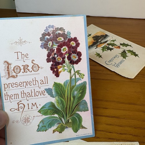 Antique & Vintage Postcards Lot 8 pcs Crafting Floral Victorian Calling Card - Picture 7 of 8