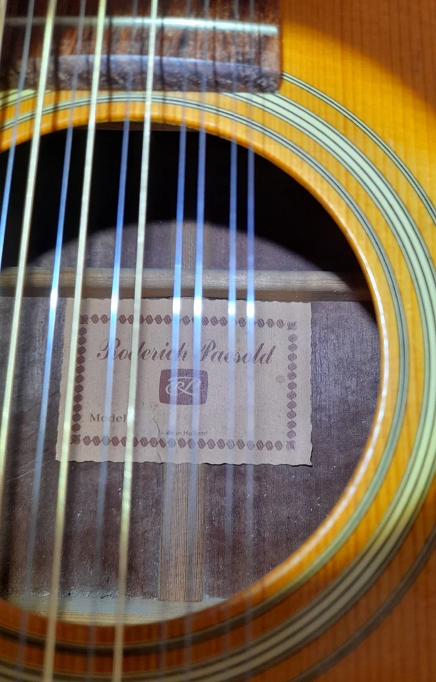 Guitare folk électro acoustique vintage 12 cordes RP - Photo 3/4