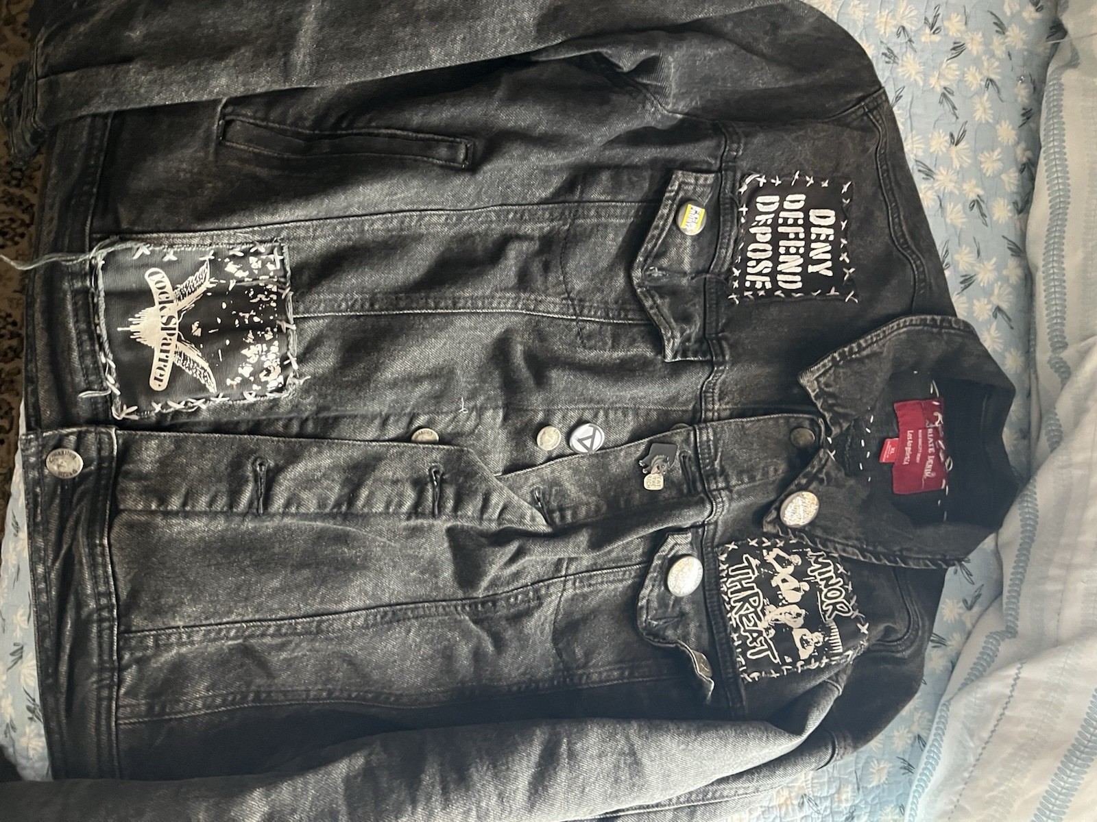 Punk denim jacket - image 1