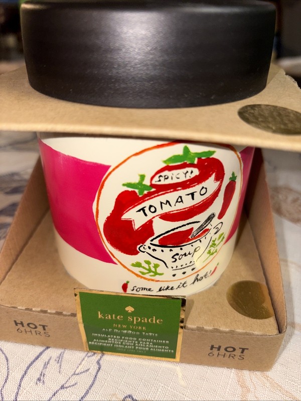Lenox Kate Spade Insulated Food Container New!
