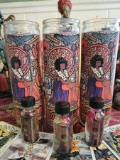 Pomba Gira Candle and Oil Set- Luxury, Protection, Sex, Romance