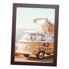 A2 Picture Frame Woodgrain Display 16.5x23.4 inch Poster A2-1Pack Walnut