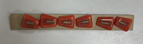 Handarbeit Knöpfe gemischt Konvolut Resin abgerundet rechteckig Druckfeder Federn 7 - Bild 2 von 17