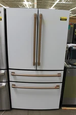 GE Cafe CGE29DP4TW2 36" Matte White French Door Refrigerator NOB #155537