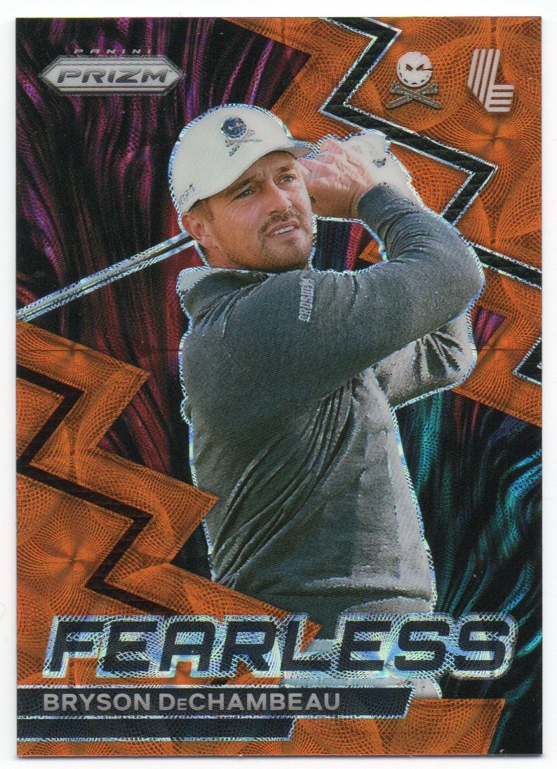 2024 Panini Prizm Liv Golf - Fearless Bryson DeChambeau #12 Orange Prizm