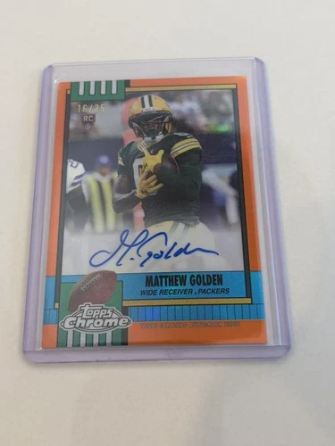 2025 Topps Chrome Matthew Golden Orange Refractor (RAW)