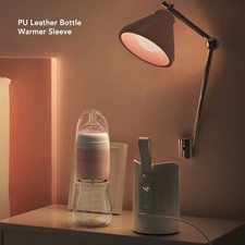 PU Leather Bottle Insulation Sleeve USB LCD Display Adjustable Milk Bottle Heat