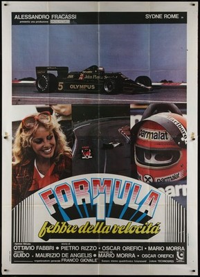 FORMULA 1 - FEBBRE DELLA VELOCITA 1978 Original Italian Movie Poster 55x78