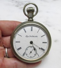 Antique 1889 Elgin Pocket Watch w/ Swing-Out Case; 55mm 15J 5-E409