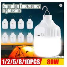 1-10PCS USB Rechargeable LED Camping Bulb High Brightness Emergency Light