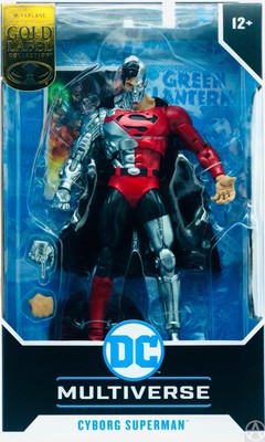 McFarlane CYBORG SUPERMAN Revenge Green Lanterns Gold Label DC Multiverse Figure