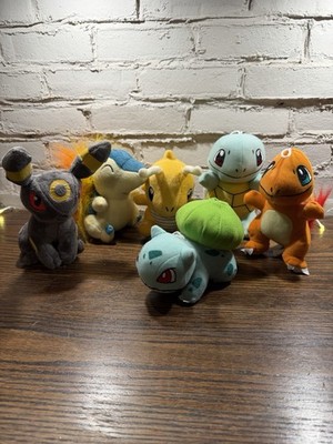 Pokemon plushies lot 6, Some Rare, Squirtle, Dragonite, Charmander, Sanei