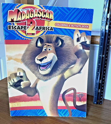 MADAGASCAR 2  ESCAPE 2 AFRICA COLORING & ACTIVITY BOOK 2008 UNUSED