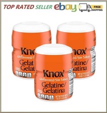 Knox Unflavored Gelatine 16 oz Canister - Pack of 3