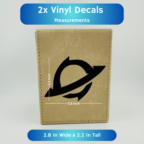 2x Decals - Edge of Eternities BLACK Magic The Gathering - Custom Deck Sticker - Bild 2 von 4