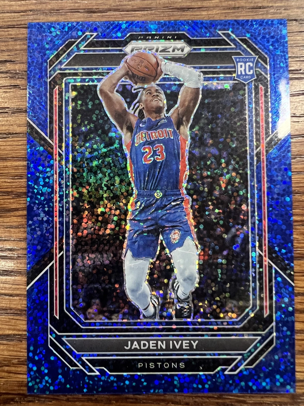 2022-23 Panini Prizm #256 Jaden Ivey Prizms Blue Sparkle #/144