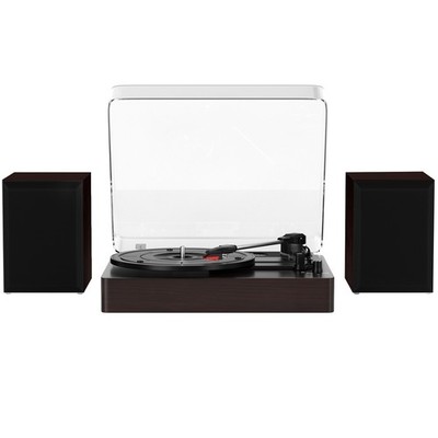 3-Speed Turntable Decorative Record Player Split Bluetooth Vinyl Record Player B