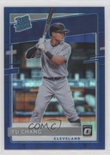 2020 Donruss Optic Rated Rookies FOTL Blue Pandora Prizm 71/99 Yu Chang #93 1b8