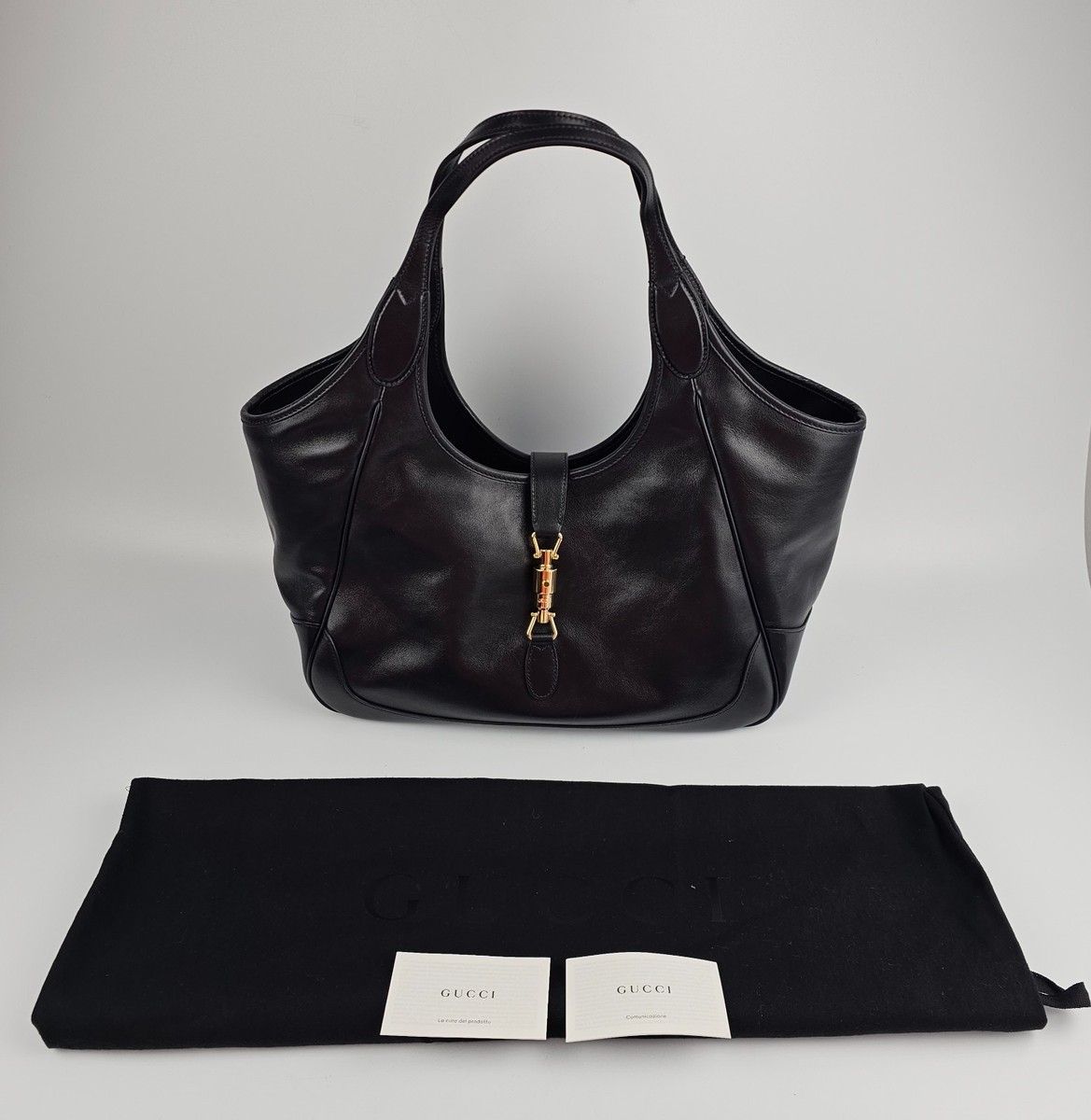 GUCCI $3600 Mercato Medium Black Tote Bag New & Authentic | eBay