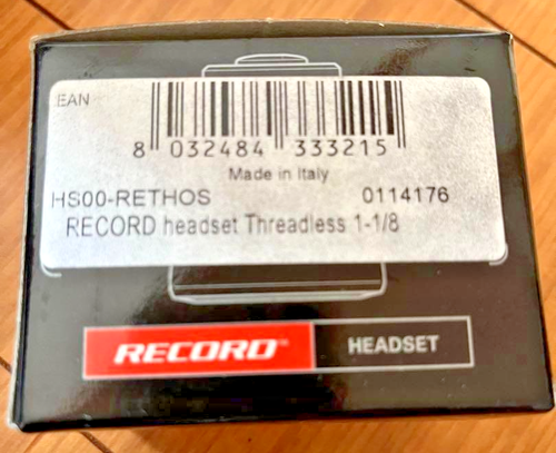 Campagnolo Record HEADSET Threadless 1 1/8 HS00-RETHOS Silver NOS In Box - Picture 5 of 6