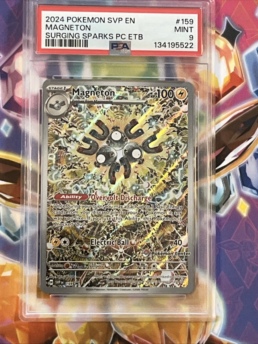 Magneton SVP 159 Black Star Promo Pokemon Center Promo PSA 9