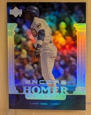 1999 Upper Deck Encore HOMER ODYSSEY #138 Sammy Sosa Cubs Refractor RARE SP