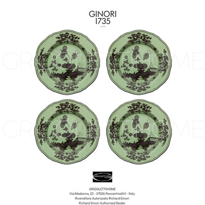 Richard Ginori Oriente Italiano Bario Set of 4 Dinner Plates 26,5